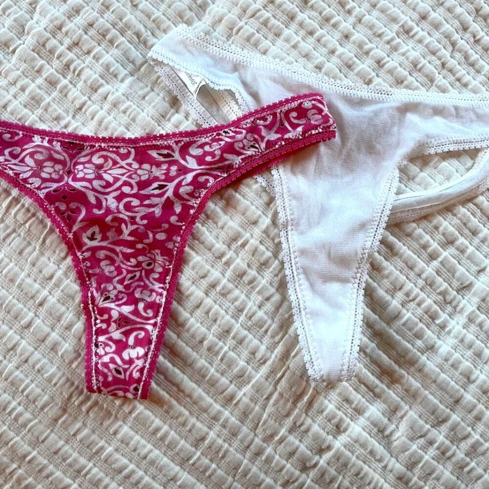 Vintage On Gossamer Thong Bikinis